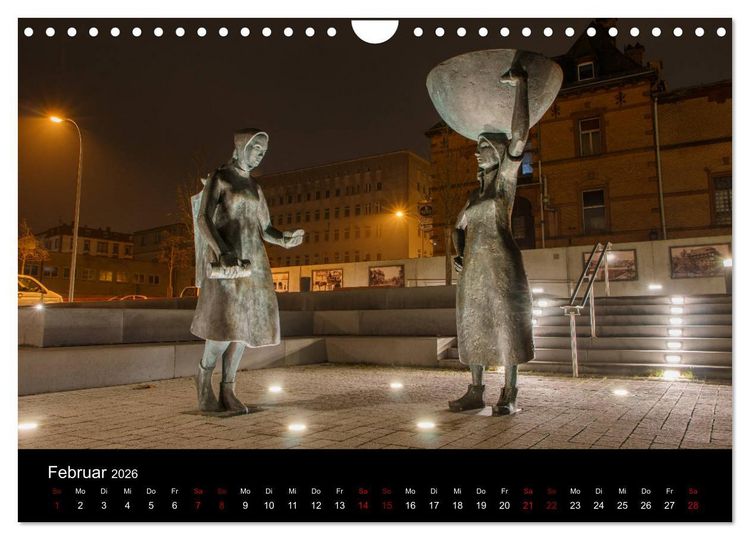 Produktbild: Pirmasens bei Nacht (Wandkalender 2026 DIN A4 quer), CALVENDO Monatskalender
