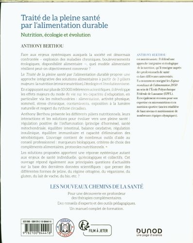 Produktbild: Trait&eacute; de la pleine sant&eacute; par l'alimentation durable