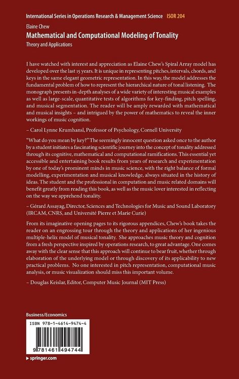 Produktbild: Mathematical and Computational Modeling of Tonality