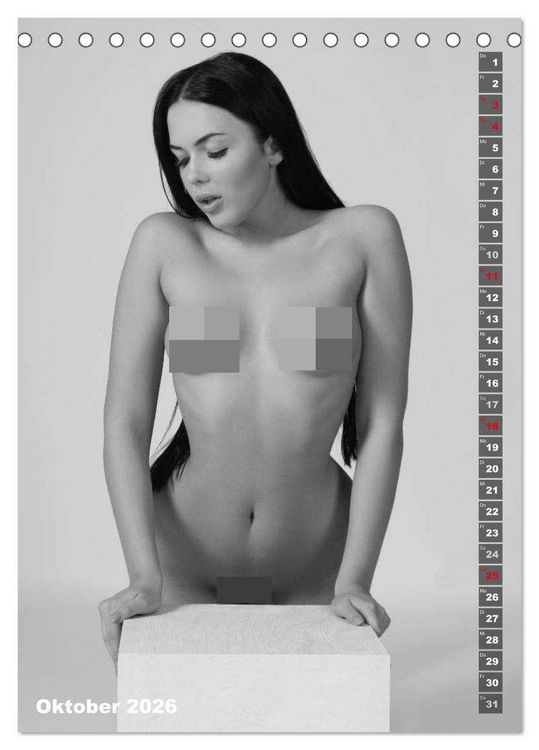 Produktbild: EROTIK FOTOART SEXY GIRLS (Tischkalender 2026 DIN A5 hoch), CALVENDO Monatskalender