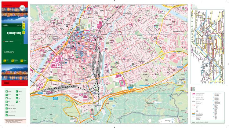 Produktbild: freytag & berndt Innenstadtplan Innsbruck 1:8.000