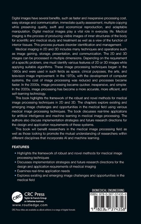 Produktbild: Artificial Intelligence and Machine Learning in 2D/3D Medical Image Processing