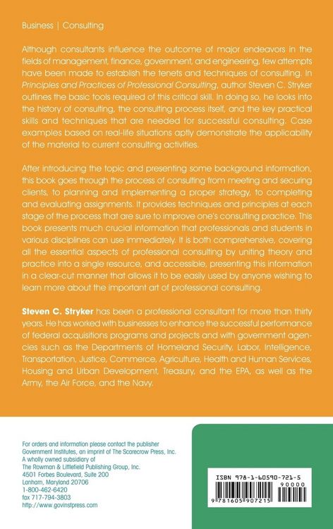 Produktbild: Principles and Practices of Professional Consulting