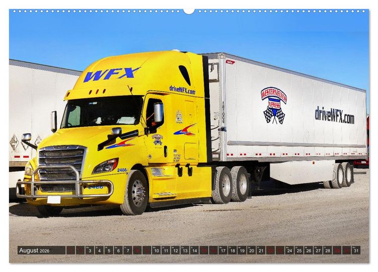 Produktbild: Amerikanische Lastwagen - Trucks (Wandkalender 2026 DIN A2 quer), CALVENDO Monatskalender