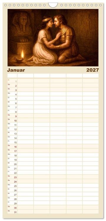 Produktbild: Familienplaner 2027 - Die ber&uuml;hmtesten Opern der Welt mit 5 Spalten (Wandkalender, 21 x 45 cm) CALVENDO