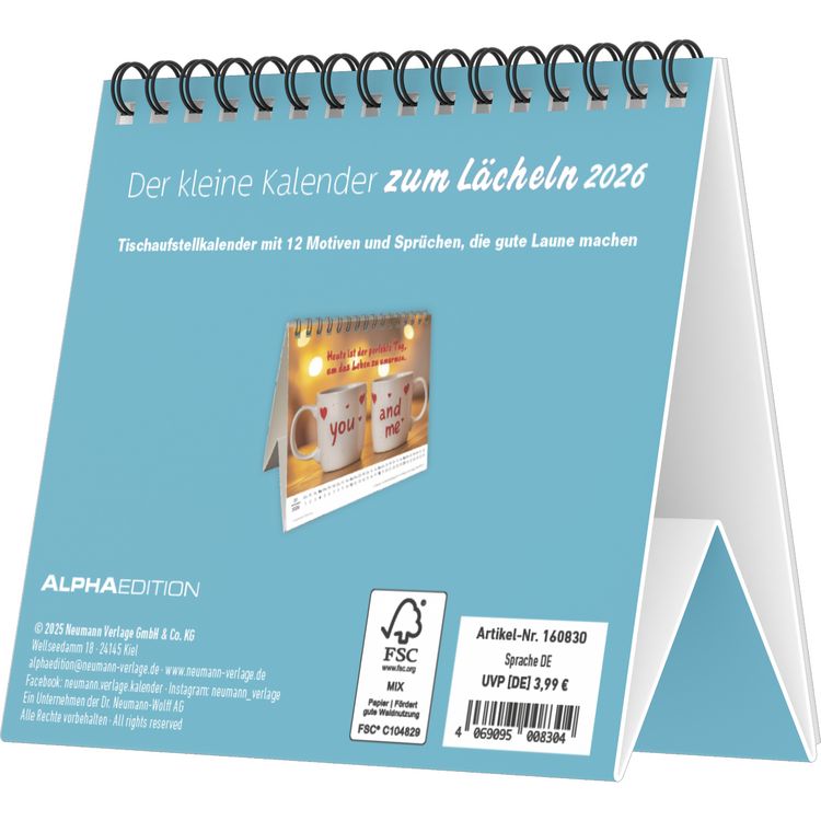 Calendario Alemán "Nicht Mein Tag" - Mal Humor Divertido | Soporte Mesa A5 55 Frases