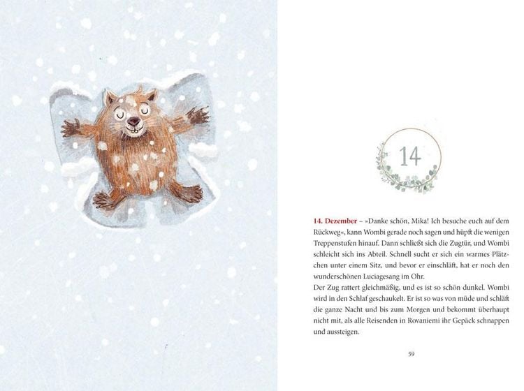 Produktbild: Ein Wombat im Schnee. Adventsgeschichte zum Vorlesen in 24 Kapiteln