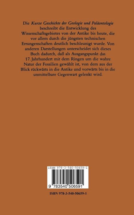 Produktbild: Kurze Geschichte der Geologie und Pal&auml;ontologie