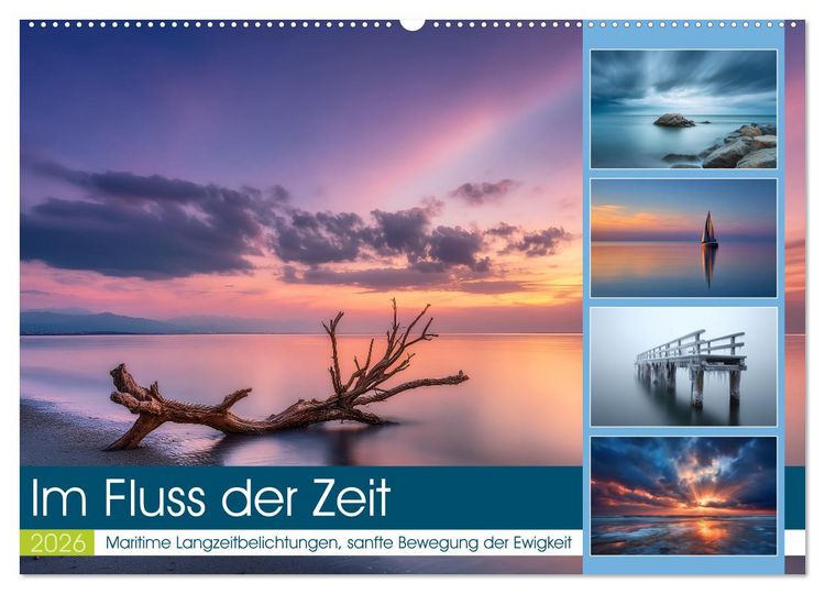 Produktbild: Im Fluss der Zeit (Wandkalender 2026 DIN A2 quer), CALVENDO Monatskalender