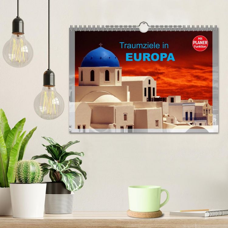Produktbild: Traumziele in Europa (Wandkalender 2026 DIN A4 quer), CALVENDO Monatskalender