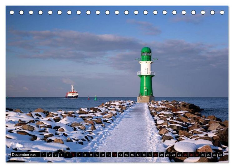 Produktbild: Urlaub in Warnem&uuml;nde (Tischkalender 2026 DIN A5 quer), CALVENDO Monatskalender
