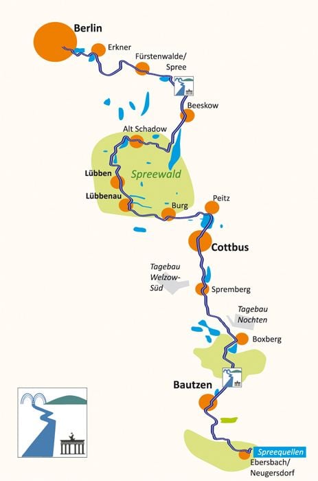 Produktbild: Spree-Radweg Von der Spreequelle bis Berlin