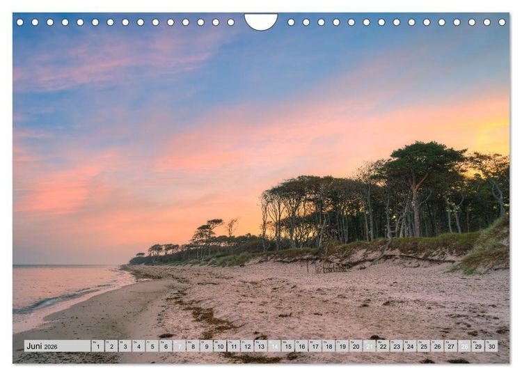 Produktbild: Wundersch&ouml;ne Ostsee - Traumhafte Stimmungen entlang der K&uuml;ste (Wandkalender 2026 DIN A4 quer), CALVENDO Monatskalender