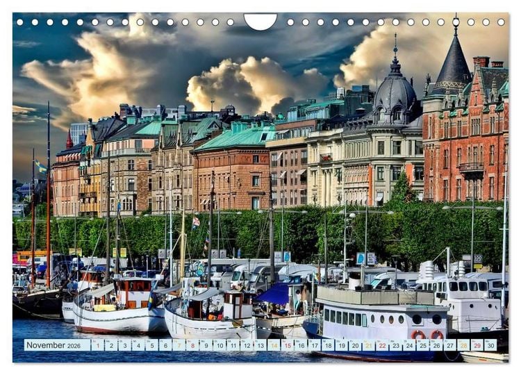 Produktbild: Stockholm - Venedig des Nordens (Wandkalender 2026 DIN A4 quer), CALVENDO Monatskalender