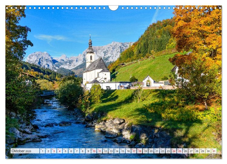 Produktbild: Urlaub im Berchtesgadener Land (Wandkalender 2026 DIN A3 quer), CALVENDO Monatskalender