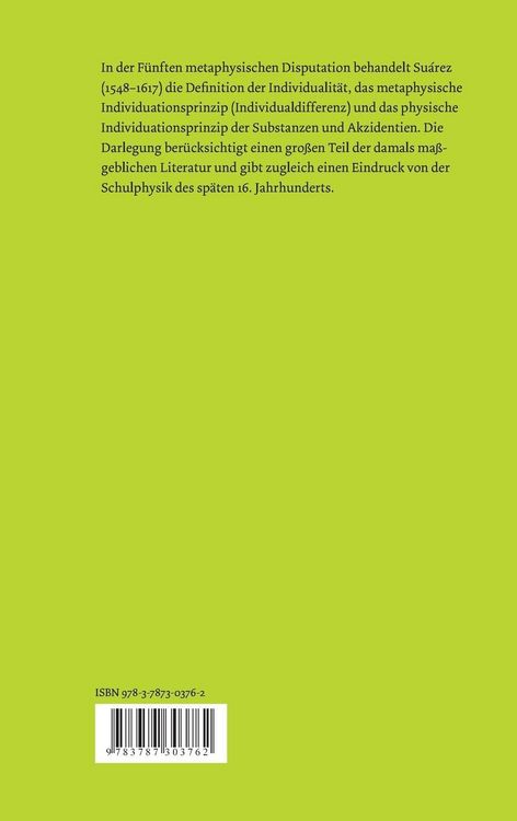 Produktbild: &Uuml;ber die Individualit&auml;t und das Individuationsprinzip. Teilband I