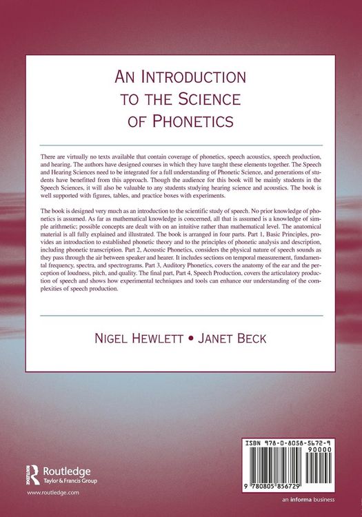 Produktbild: An Introduction to the Science of Phonetics