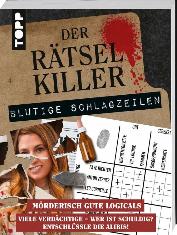 Produktbild: Der R&auml;tselkiller: Blutige Schlagzeilen &ndash; M&ouml;rderisch gute Logicals