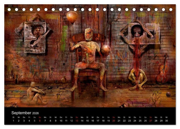 Produktbild: Moderner Surrealismus (Tischkalender 2026 DIN A5 quer), CALVENDO Monatskalender