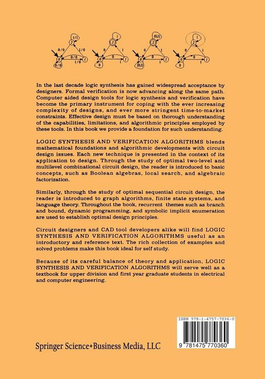 Produktbild: Logic Synthesis and Verification Algorithms