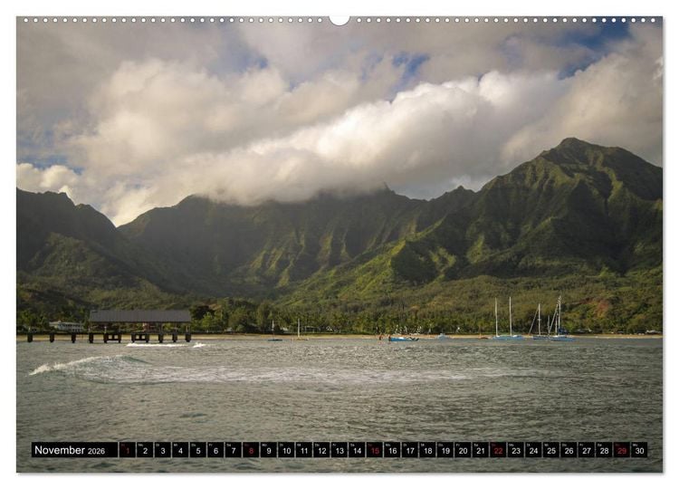 Produktbild: Wandern auf Hawaii - Berge im Pazifik (hochwertiger Premium Wandkalender 2026 DIN A2 quer), Kunstdruck in Hochglanz