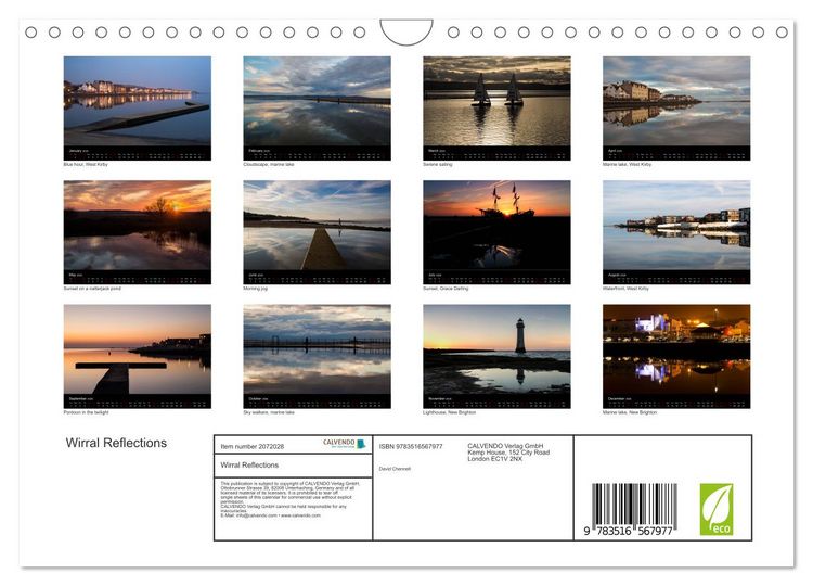 Produktbild: Wirral Reflections (Wall Calendar 2026 DIN A4 landscape), CALVENDO 12 Month Wall Calendar