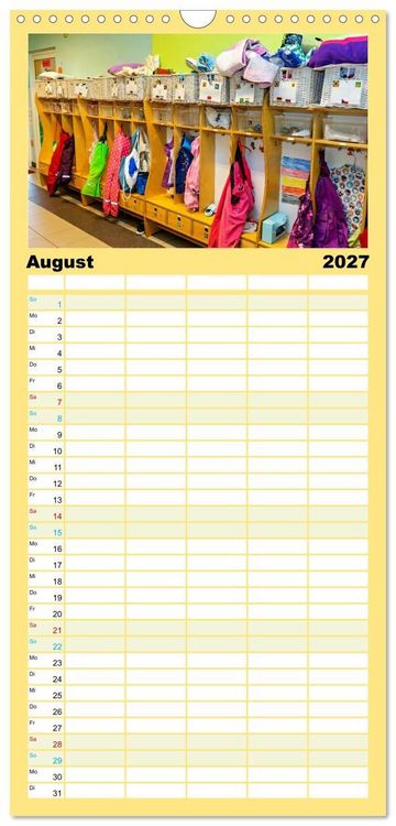 Produktbild: Familienplaner 2027 - Traumberuf - Erzieher:innen in der Kinderkrippe mit 5 Spalten (Wandkalender, 21 x 45 cm) CALVENDO