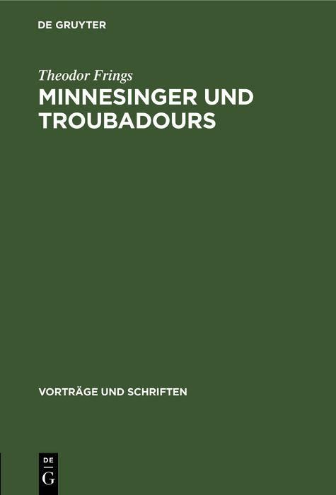 Produktbild: Minnesinger und Troubadours