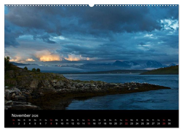 Produktbild: Norwegen - Faszination des Nordens (hochwertiger Premium Wandkalender 2026 DIN A2 quer), Kunstdruck in Hochglanz