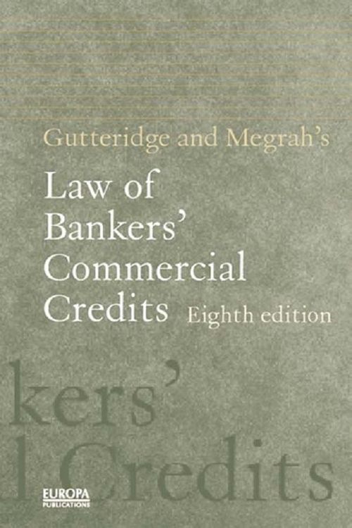 Produktbild: Gutteridge and Megrah's Law of Bankers' Commercial Credits