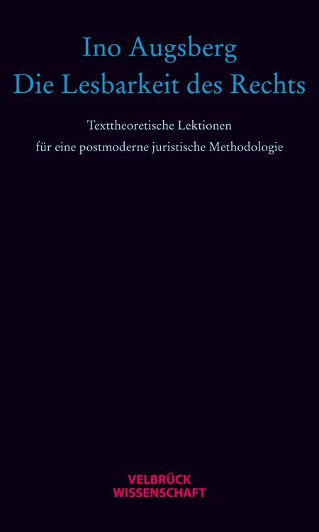 Produktbild: Die Lesbarkeit des Rechts