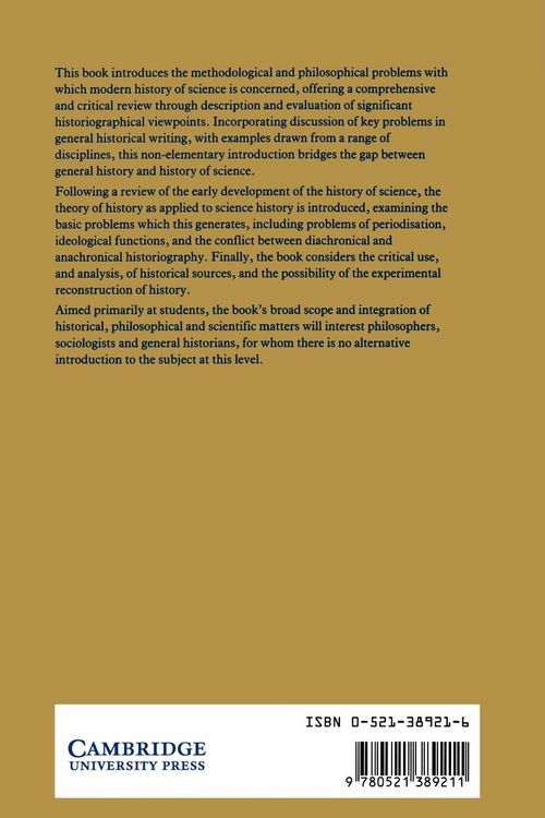 Produktbild: An Introduction to the Historiography of Science