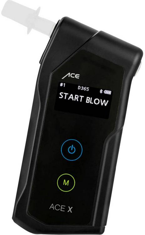 Produktbild: ACE X Alkoholtester Schwarz 0.0 bis 5 &permil; inkl. Display