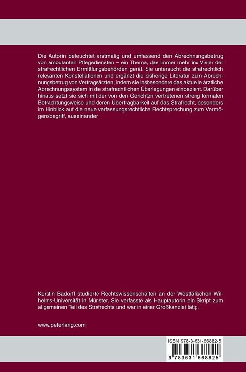 Produktbild: Abrechnungsbetrug von ambulanten Pflegediensten und Vertrags&auml;rzten
