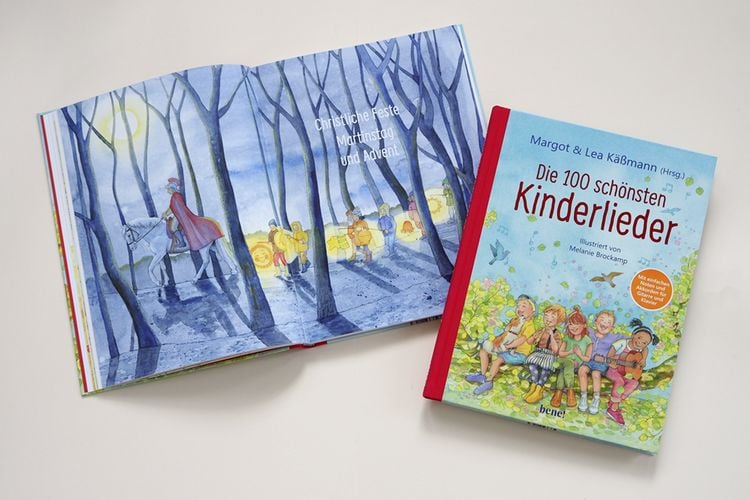 Produktbild: Die 100 sch&ouml;nsten Kinderlieder - Mit einfachen Noten und Akkorden f&uuml;r Gitarre und Klavier