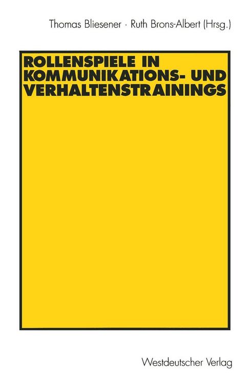 Produktbild: Rollenspiele in Kommunikations- und Verhaltenstrainings