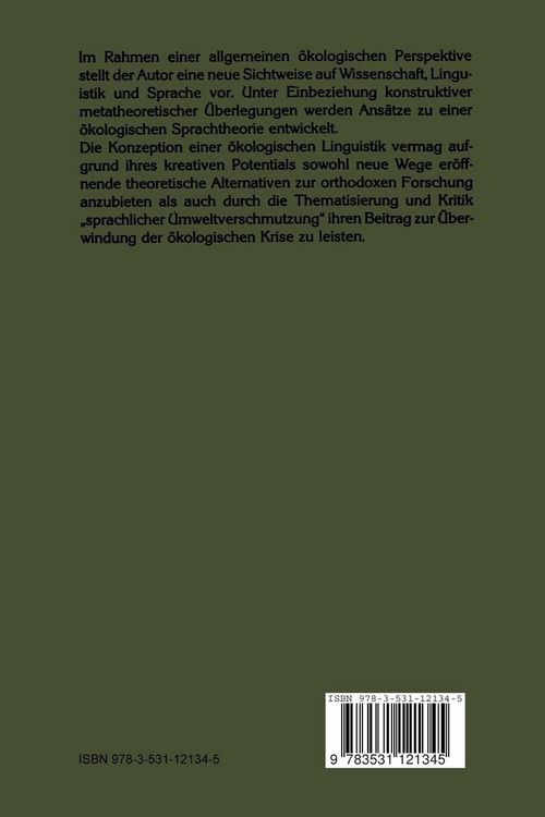 Produktbild: &Ouml;kologische Linguistik