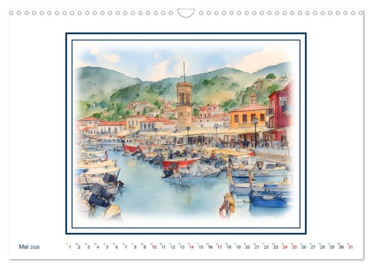 Produktbild: Urlaubsparadies Griechenland (Wandkalender 2026 DIN A3 quer), CALVENDO Monatskalender