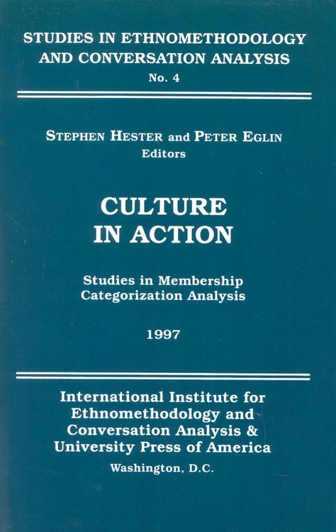 Produktbild: Hester, S: Culture in Action