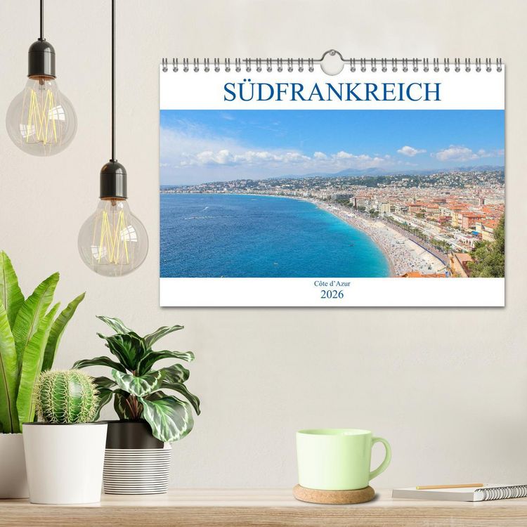 Produktbild: S&uuml;dfrankreich - C&ocirc;te d&rsquo;Azur (Wandkalender 2026 DIN A4 quer), CALVENDO Monatskalender