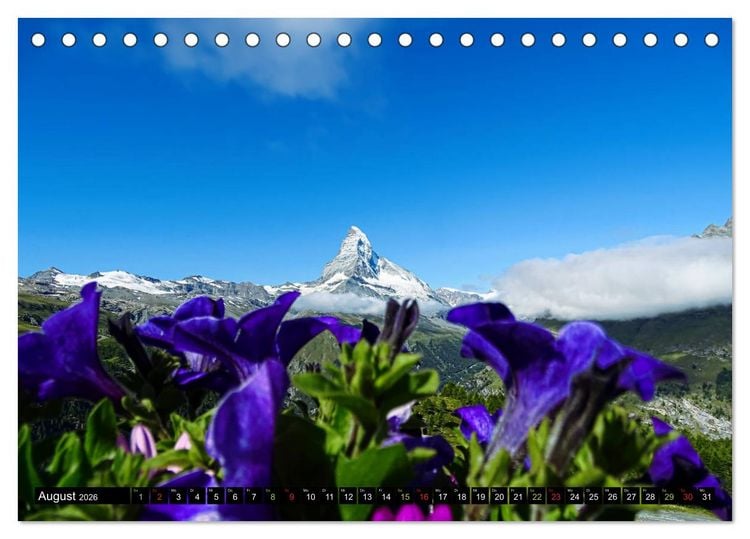 Produktbild: Und ewig lockt das Matterhorn (Tischkalender 2026 DIN A5 quer), CALVENDO Monatskalender