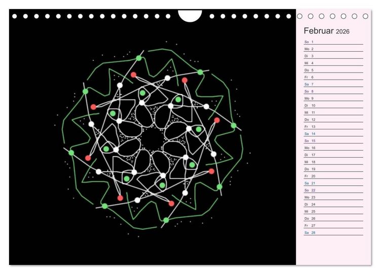 Produktbild: Filigran - Mandalas (Wandkalender 2026 DIN A4 quer), CALVENDO Monatskalender