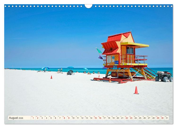 Produktbild: Miami und Miami Beach (Wandkalender 2026 DIN A3 quer), CALVENDO Monatskalender