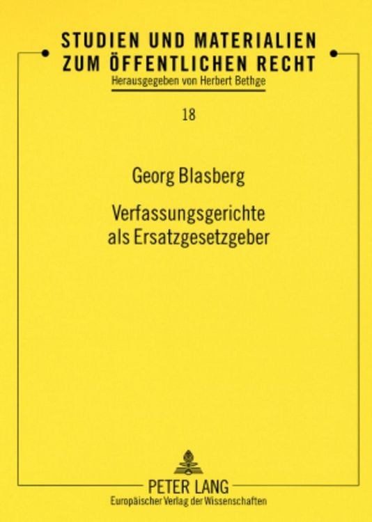 Produktbild: Verfassungsgerichte als Ersatzgesetzgeber