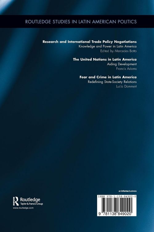Produktbild: Fear and Crime in Latin America