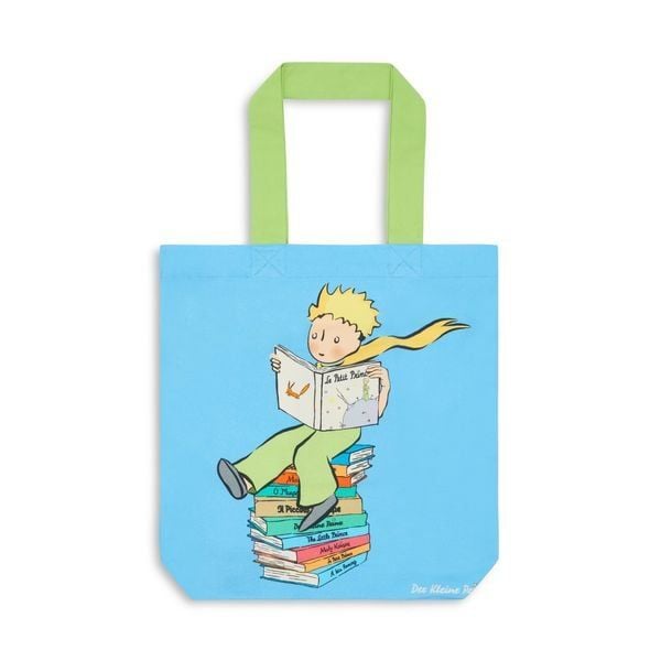 Produktbild: Buchtasche "Der kleine Prinz" - B&uuml;cherstapel