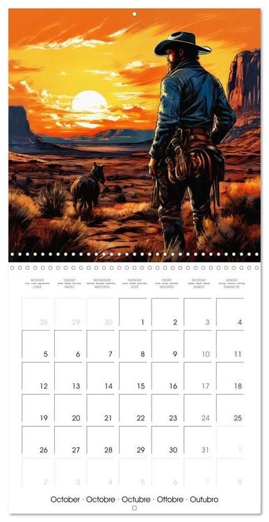 Produktbild: Man and Horse - Western Life (Wall Calendar 2026 12 &times; 12 Inch) CALVENDO 12 Month Wall Calendar