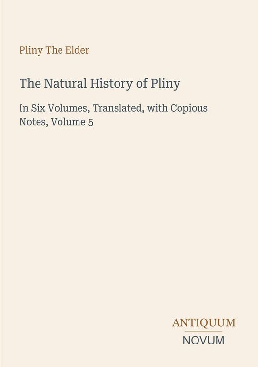 Produktbild: The Natural History of Pliny