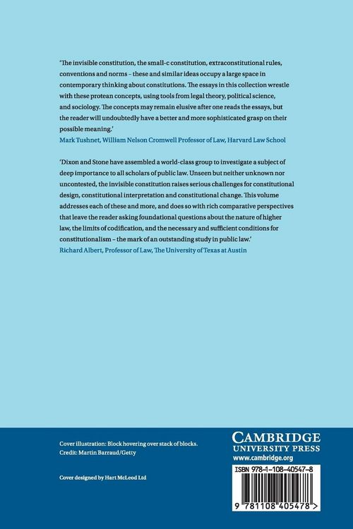 Produktbild: The Invisible Constitution in Comparative Perspective
