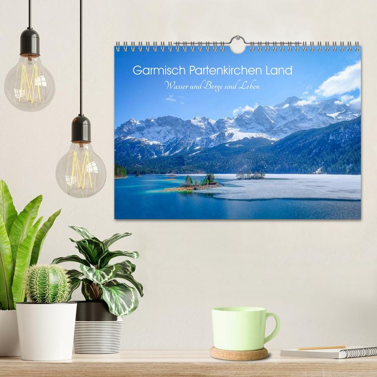 Produktbild: Garmisch Partenkirchen Land - Wasser und Berge sind Leben (Wandkalender 2026 DIN A4 quer), CALVENDO Monatskalender